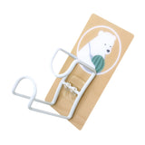 Cute Hooks Wall Mounted 360° Rotating Hook Orderly Storage Strong Stickiness Towel Rack for Bathroom KitchenBear - Front View