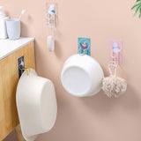Cute Hooks Wall Mounted 360° Rotating Hook Orderly Storage Strong Stickiness Towel Rack for Bathroom KitchenBear