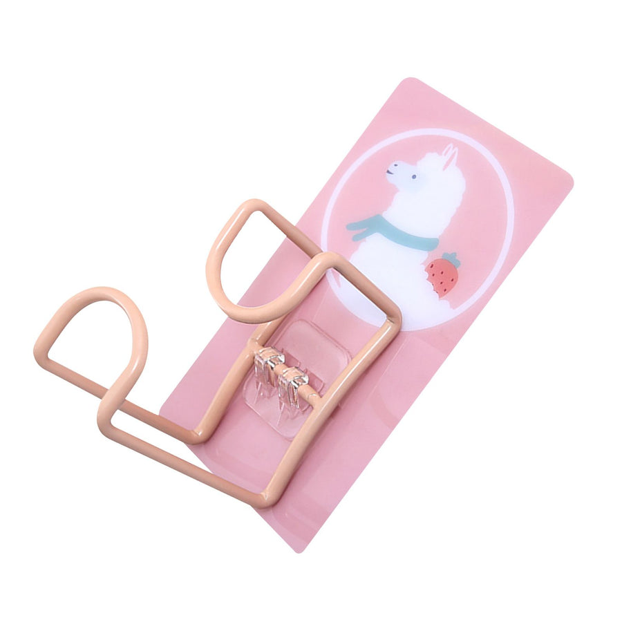 Cute Hooks Wall Mounted 360° Rotating Hook Orderly Storage Strong Stickiness Towel Rack for Bathroom KitchenAlpaca