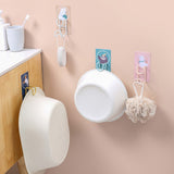 Cute Hooks Wall Mounted 360° Rotating Hook Orderly Storage Strong Stickiness Towel Rack for Bathroom KitchenAlpaca