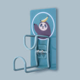 Cute Hooks Wall Mounted 360° Rotating Hook Orderly Storage Strong Stickiness Towel Rack for Bathroom KitchenSloth