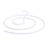 Spiral Hanger Dedicated Space Saving Stainless Steel Rustproof Quilt Bed Linen Hanger for large Sheets Quilts CurtainsWhite
