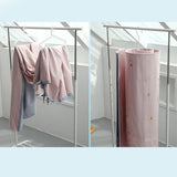 Spiral Hanger Dedicated Space Saving Stainless Steel Rustproof Quilt Bed Linen Hanger for large Sheets Quilts CurtainsWhite