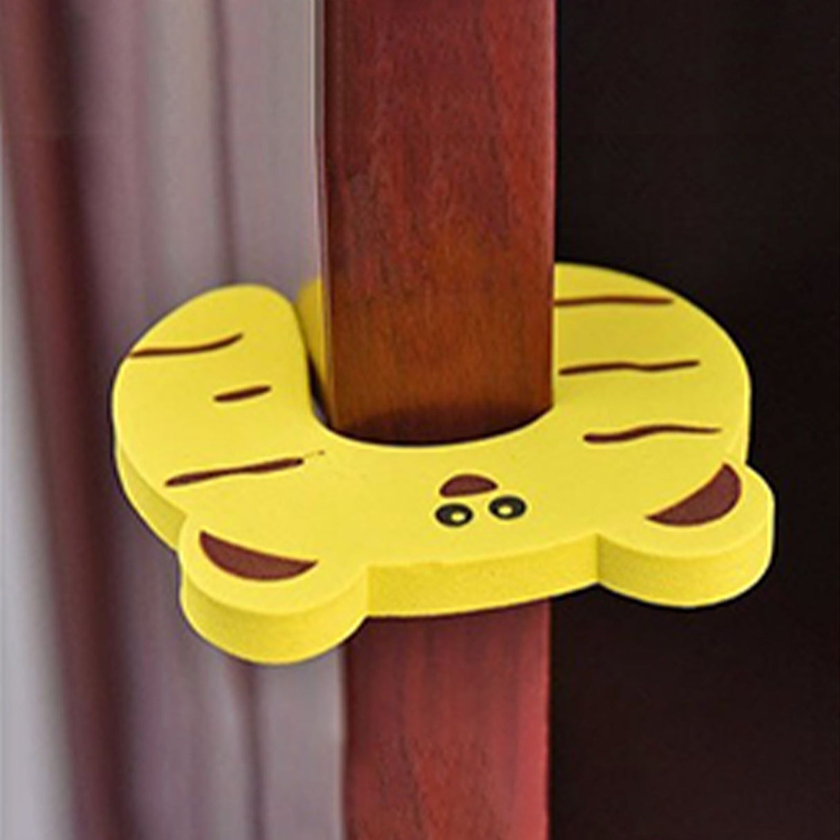Door Pinch Guard High Elasticity Cute Prevent Pinching Easy to Install Baby Door Stopper for BabiesPattern Color Random Delivery