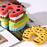 Door Pinch Guard High Elasticity Cute Prevent Pinching Easy to Install Baby Door Stopper for BabiesPattern Color Random Delivery - Extra Image