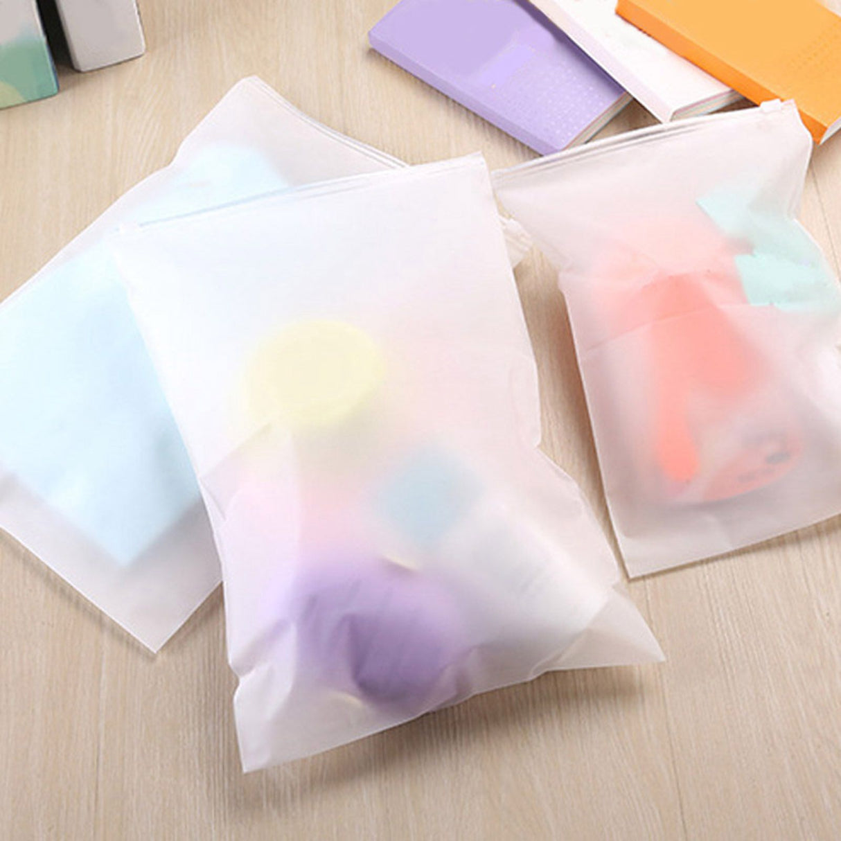 Double Matte Sealing Bag Environmental EVA Translucent Bag Valve Bag for Winter Clothing PillowM 20x28cm