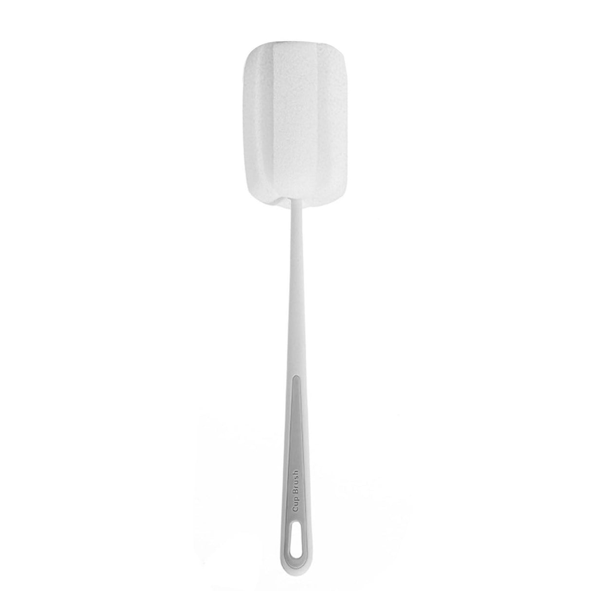 Long Handle Sponge Bottle Brush 360° Cleaning Elastic Flexible Hanging Hole Design Soft Sponge Bottle Cleaning BrushWhite