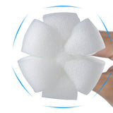 Long Handle Sponge Bottle Brush 360° Cleaning Elastic Flexible Hanging Hole Design Soft Sponge Bottle Cleaning BrushWhite