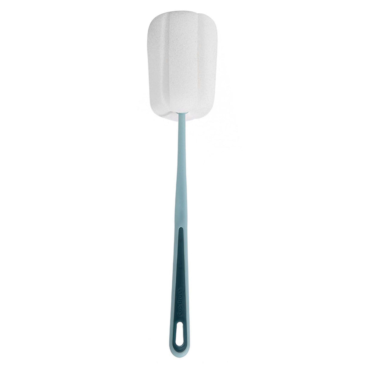 Long Handle Sponge Bottle Brush 360° Cleaning Elastic Flexible Hanging Hole Design Soft Sponge Bottle Cleaning BrushBlue