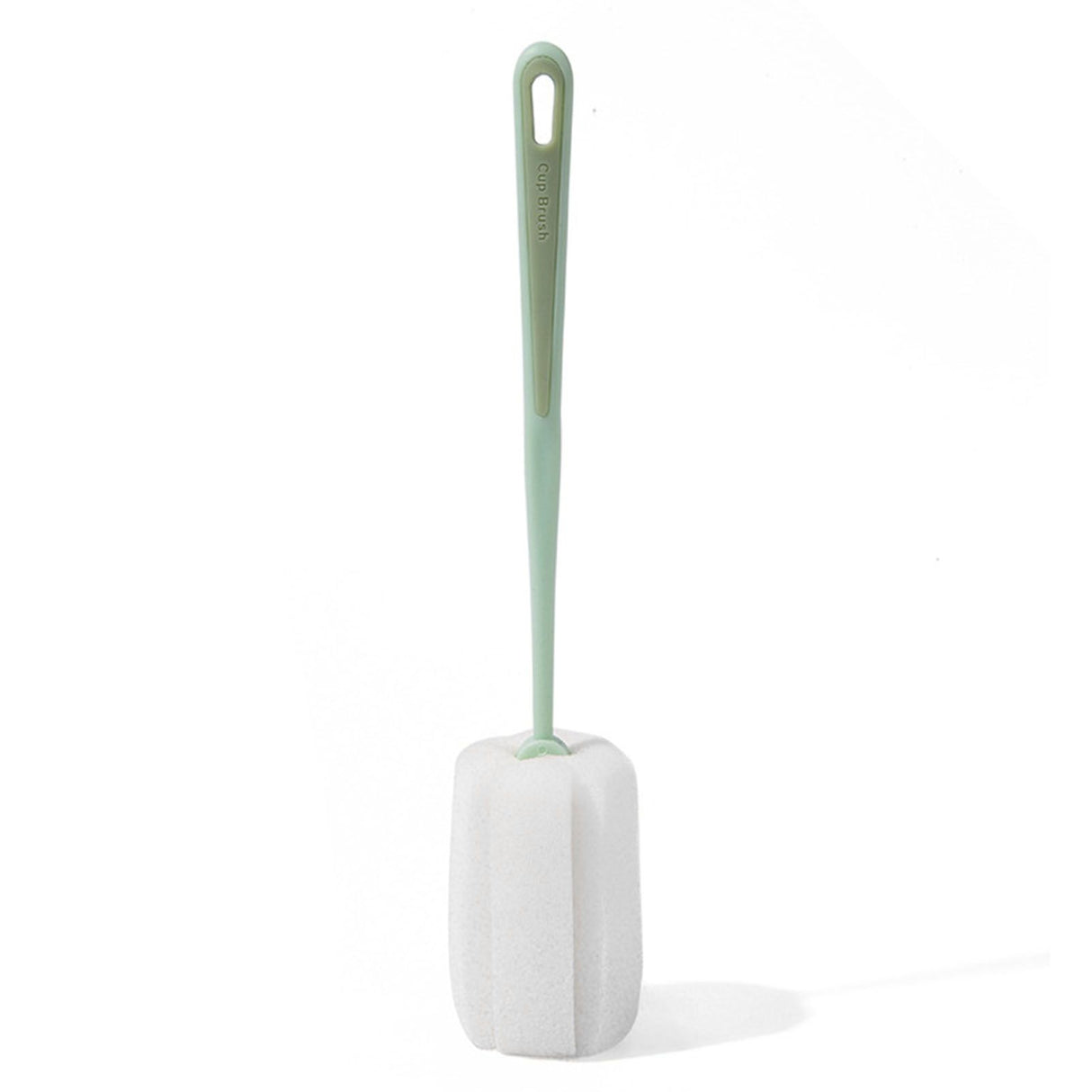 Long Handle Sponge Bottle Brush 360° Cleaning Elastic Flexible Hanging Hole Design Soft Sponge Bottle Cleaning BrushGreen