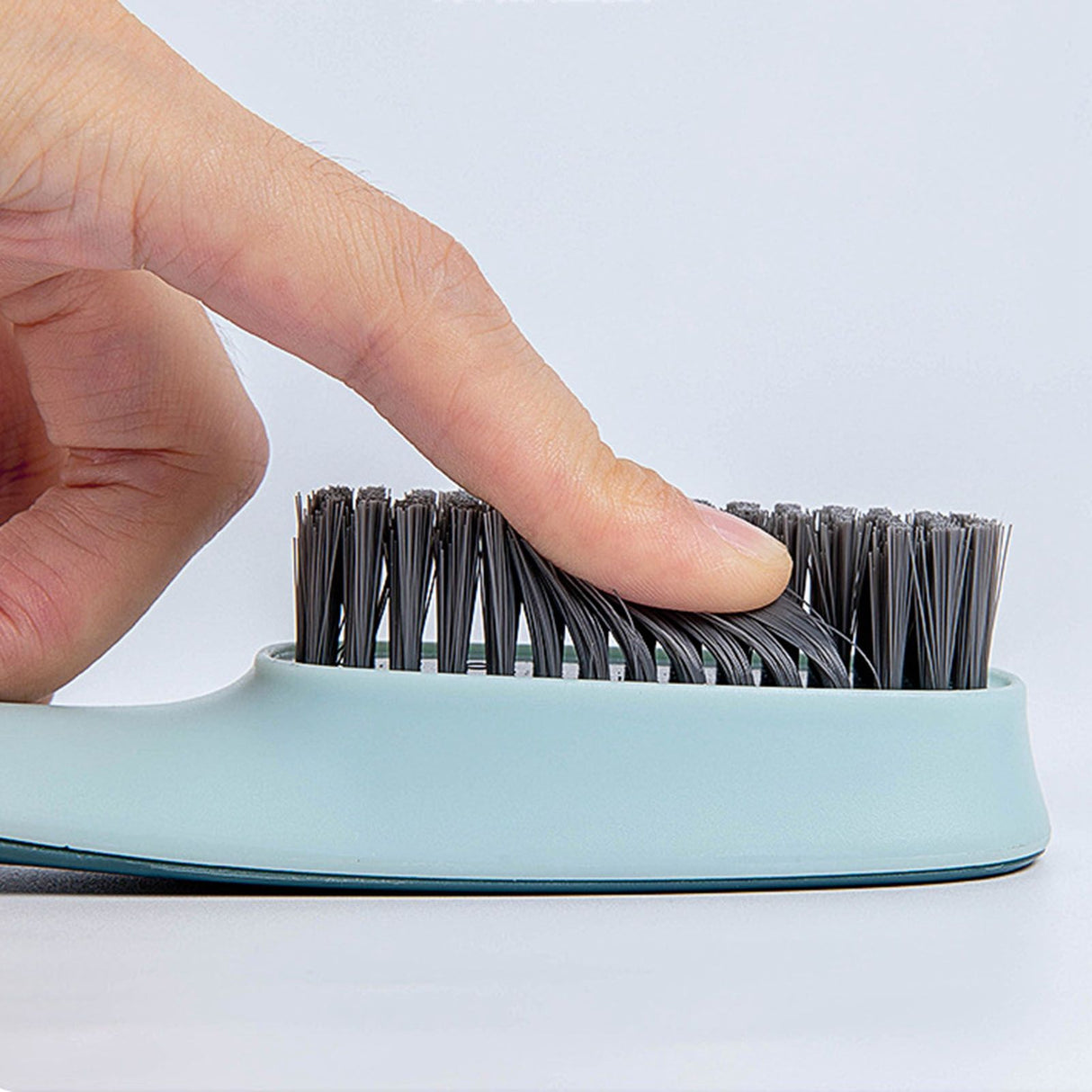 Shoes Brush Multifunctional Flocked Bristles Laundry Brush Cleaning Tool for HouseholdDark Blue