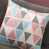 Home Pillow Case Sofa Cushion Accessories Linen Nordic Style Daily Use Home Textiles Colorful Triangle 45x45