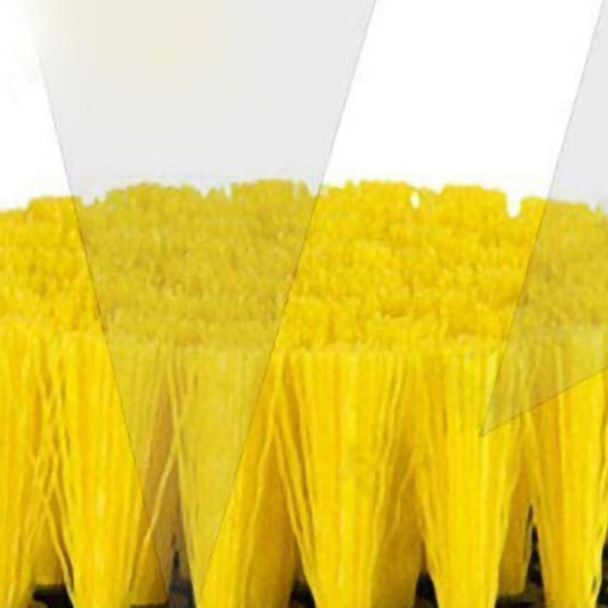 Electric Drill Brush Head Labor Saving Efficient Drill Brush Attachment Set for Kitchen Bathroom Yellow 3 Piece Set