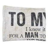 Dad Blanket Father's Day Theme Dual Sides Personalized Wide Application Sofa Throw Blanket for Bedroom Sofa Office 150x200cm / 59.06x78.74in - Extra Image