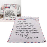 Envelope Blanket Multifunctional Personalized Soft Skin Friendly Polyester Throw Blanket for Father 59.1 X 86.6in - Extra Image