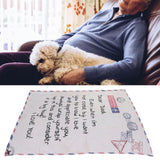 Envelope Blanket Multifunctional Personalized Soft Skin Friendly Polyester Throw Blanket for Father 59.1 X 86.6in - Extra Image