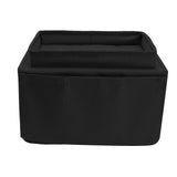 Sofa Tray Folding Arm Storage Holder Table 600D Oxford Cloth Side Pockets for Couch Black