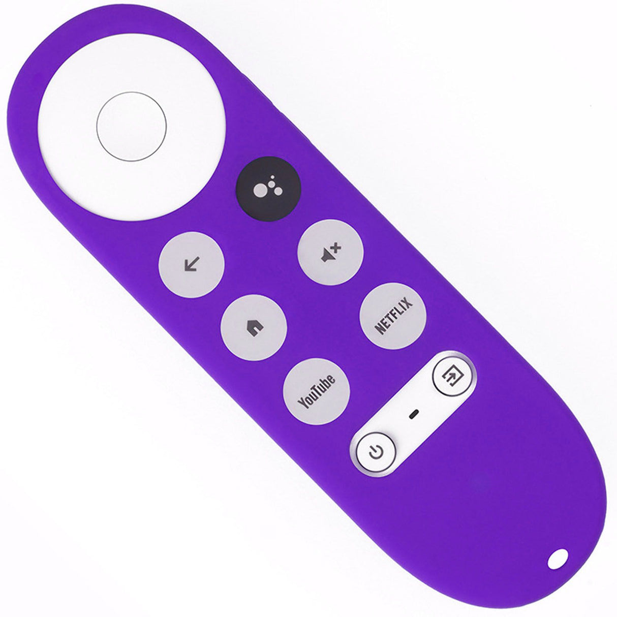 Remote Control Protective Cover Silicone Case for Chromecast with Google TV Remote Controller Purple