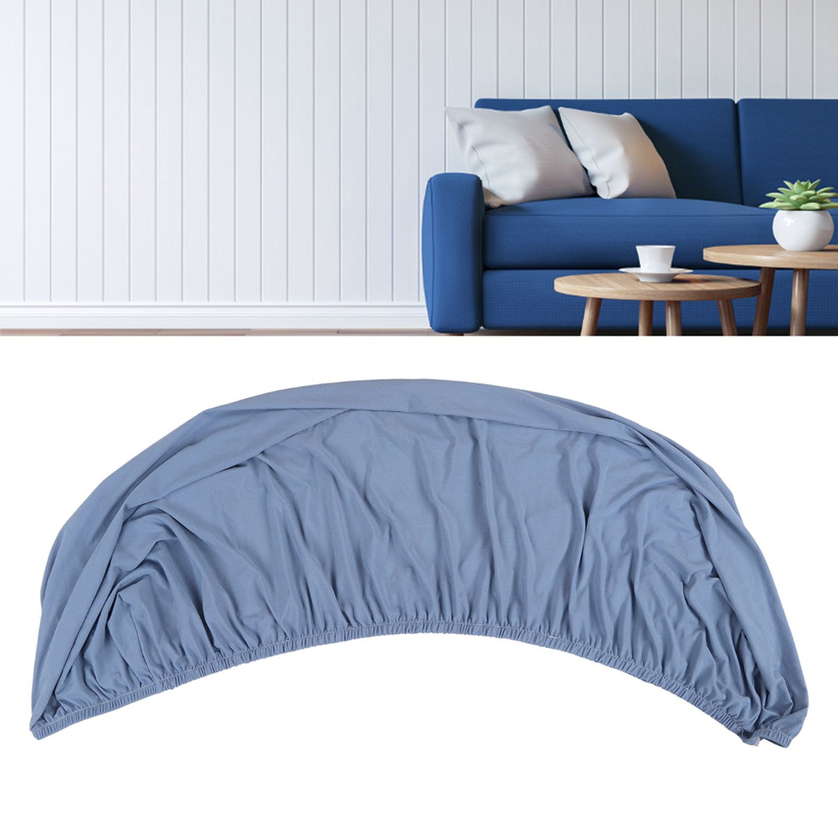 Summer Ice Silk Stretch Sofa Cover All Inclusive Anti Slip Sofa Slipcover Simple Modern Style Double People
