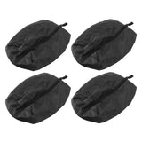 4PCS Travel Shoe Bags Large Capacity Waterproof Black Travel Clothes Storage Bag with Zipper for Home Travelling Gym 43x23CM - Extra Image