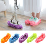 5PCS Mop Slippers Chenille Soft Strong Water Absorption Dust Removing Mop Shoe Cover for Home