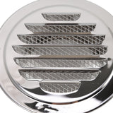 Air Ventilation Cover 304 Stainless Steel Round Exhaust Duct Grill Cap for Kitchen and Bathroom 120mm / 4.7in