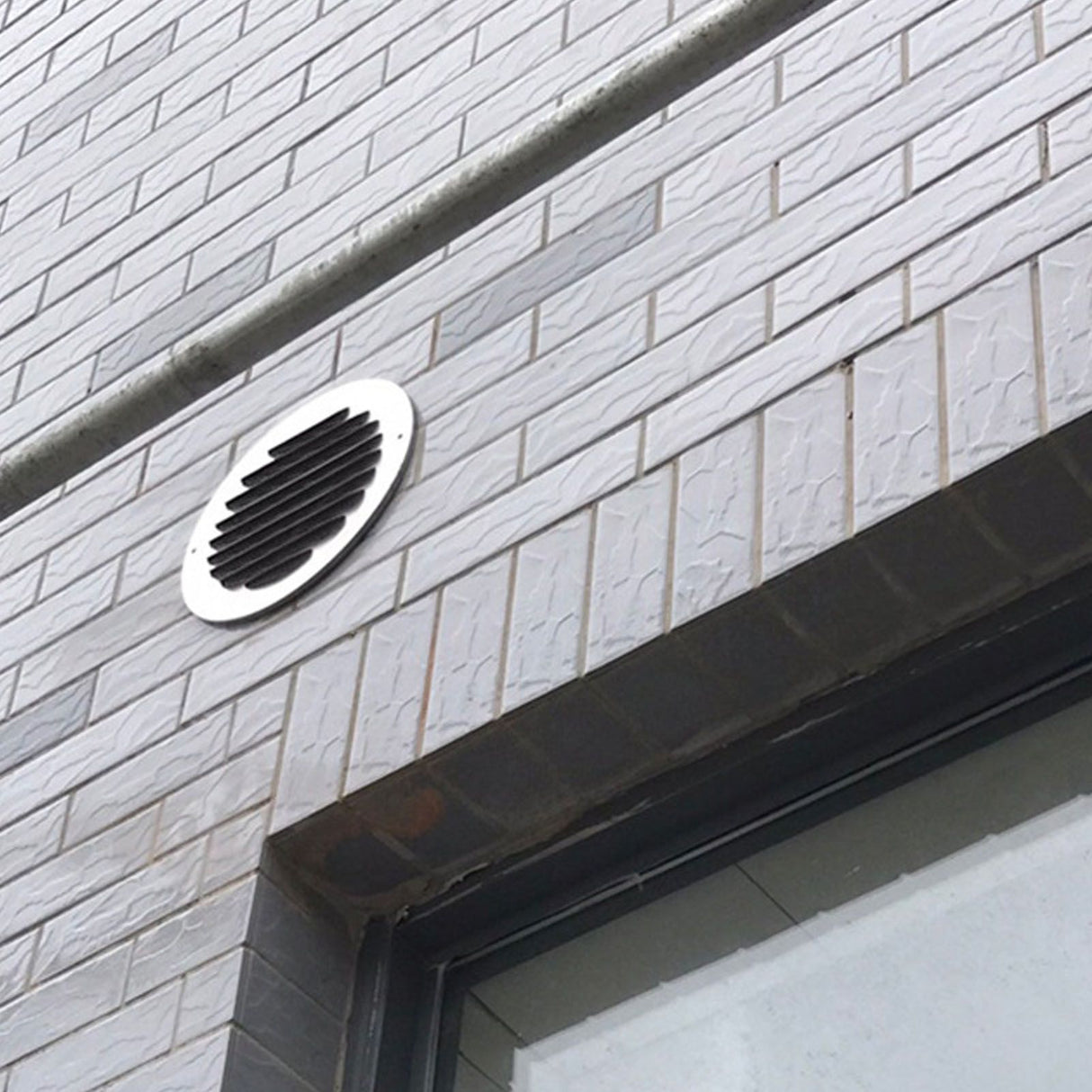 Air Ventilation Cover 304 Stainless Steel Round Exhaust Duct Grill Cap for Kitchen and Bathroom 150mm / 5.9in