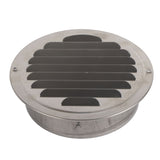 Air Ventilation Cover 304 Stainless Steel Round Exhaust Duct Grill Cap for Kitchen and Bathroom 160mm / 6.3in - Front View