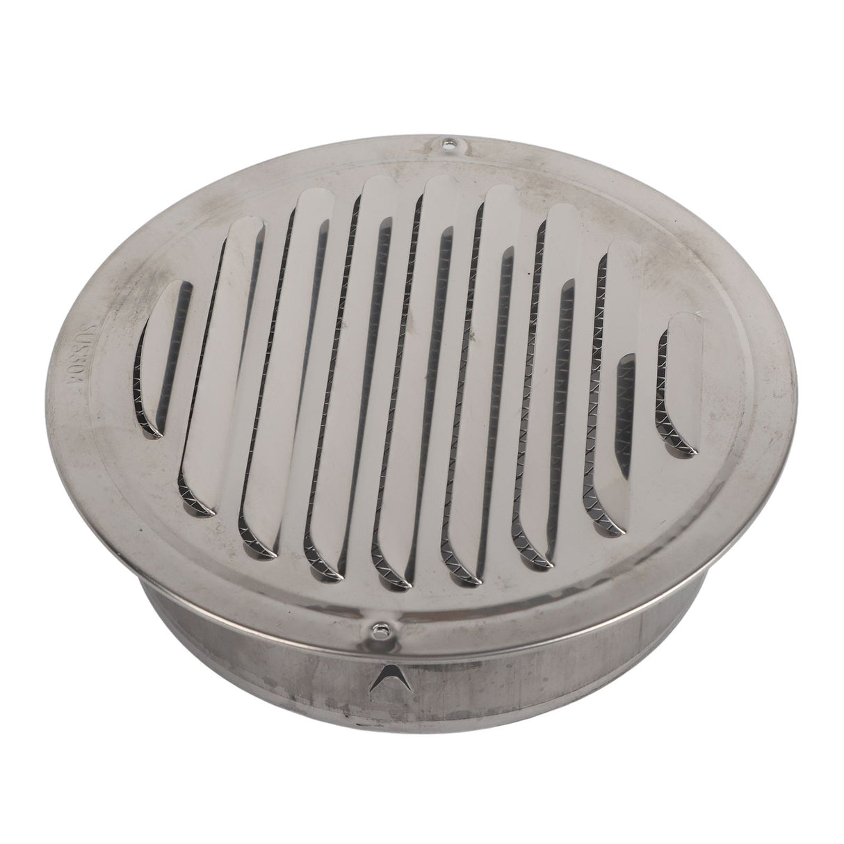 Air Ventilation Cover 304 Stainless Steel Round Exhaust Duct Grill Cap for Kitchen and Bathroom 160mm / 6.3in