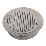 Air Ventilation Cover 304 Stainless Steel Round Exhaust Duct Grill Cap for Kitchen and Bathroom 160mm / 6.3in