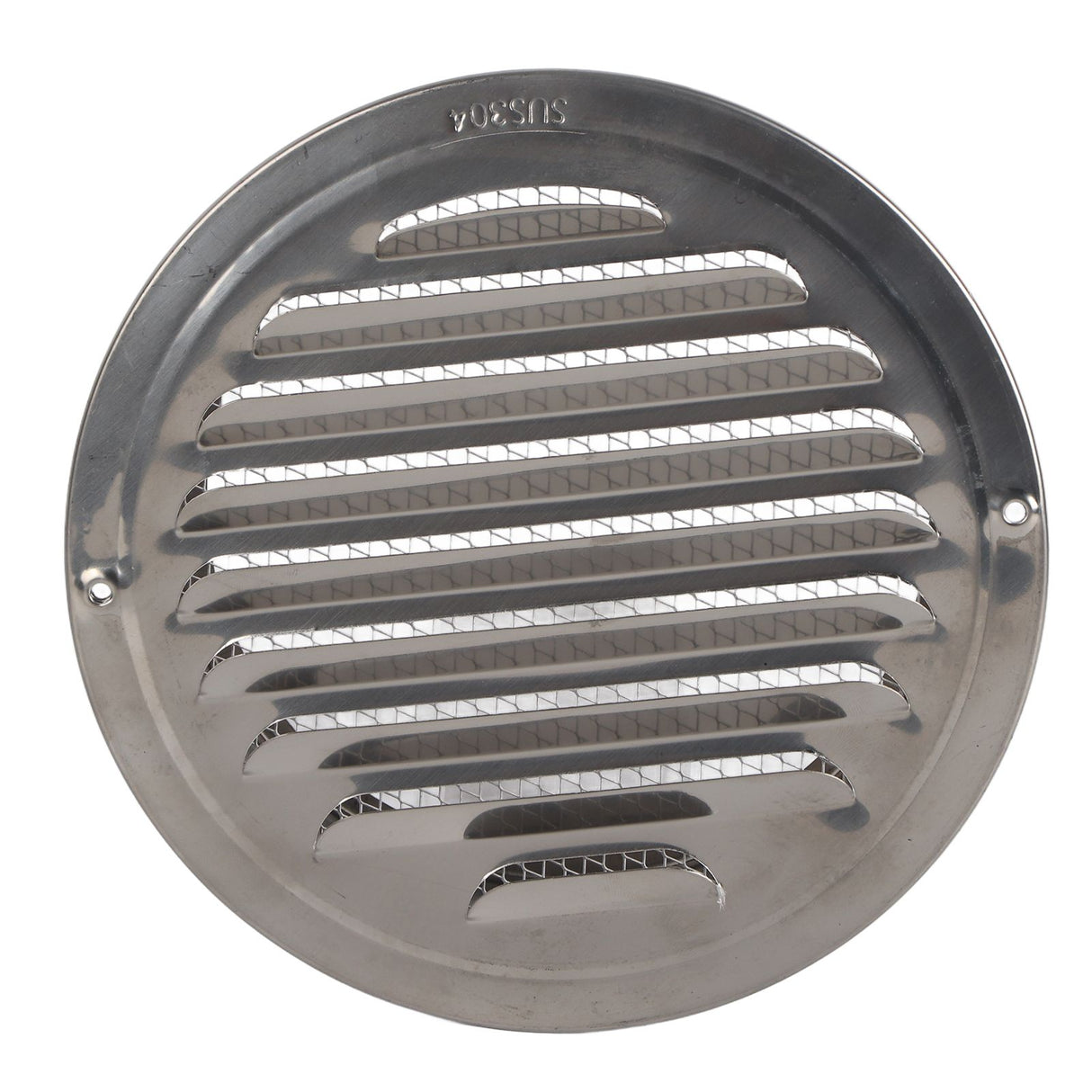 Air Ventilation Cover 304 Stainless Steel Round Exhaust Duct Grill Cap for Kitchen and Bathroom 160mm / 6.3in