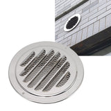 Air Ventilation Cover 304 Stainless Steel Round Exhaust Duct Grill Cap for Kitchen and Bathroom 160mm / 6.3in - Extra Image