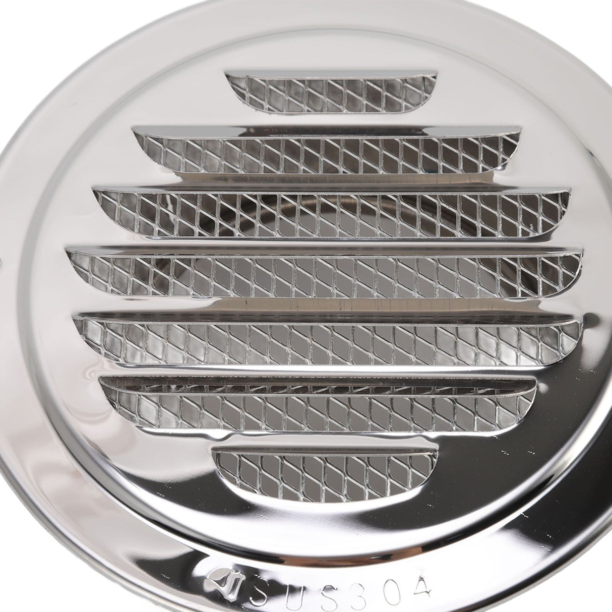 Air Ventilation Cover 304 Stainless Steel Round Exhaust Duct Grill Cap for Kitchen and Bathroom 160mm / 6.3in
