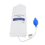 Pressure Infusion Bag with Pressure Gauge Strong Wear Resistance Air Tightness Fluid Quick Infusion for Emergency Patient 1000ml - Top-Down View