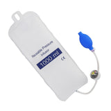 Pressure Infusion Bag with Pressure Gauge Strong Wear Resistance Air Tightness Fluid Quick Infusion for Emergency Patient 1000ml - Rear View