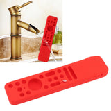 TV Remote Case Silicone Soft Shockproof Washable Protective Cover for RMF TX800 TX900 Red