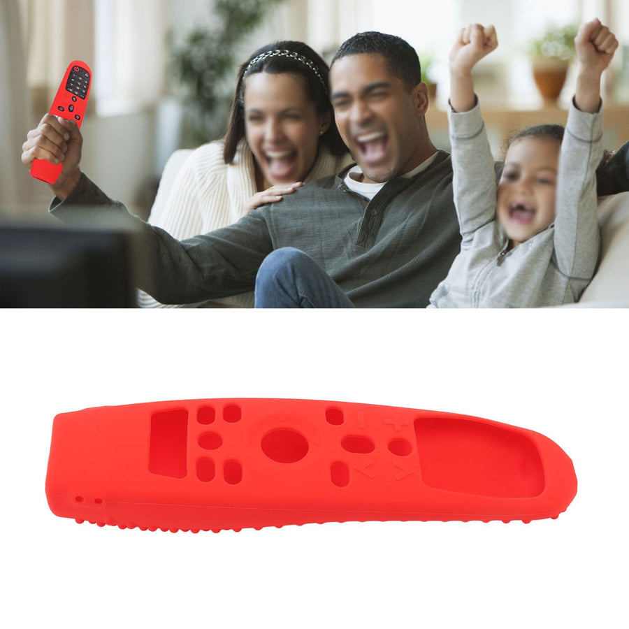 Smart Remote Control Protection Cover Silicone TV Controller Dustproof Case for LG MR 20 Red