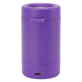Glow Storage Jar with Grinder LED Waterproof Transparent Glass Seal Jar with 55mm Grinder for Outdoor Purple - Top-Down View