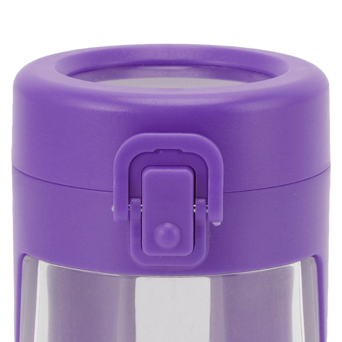 Glow Storage Jar with Grinder LED Waterproof Transparent Glass Seal Jar with 55mm Grinder for Outdoor Purple