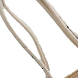 Straw Bag Woven Papyrus Large Capacity Simple Hollow Design Woven Basket Bag for Travel Holiday Black Dots in White