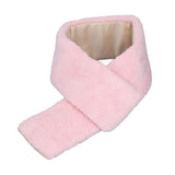 Electric Heating Scarf Evenly Heating Comfortable Skin Friendly Short Plush Pink USB Heated Scarf for Winter - Extra Image