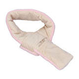 Electric Heating Scarf Evenly Heating Comfortable Skin Friendly Short Plush Pink USB Heated Scarf for Winter