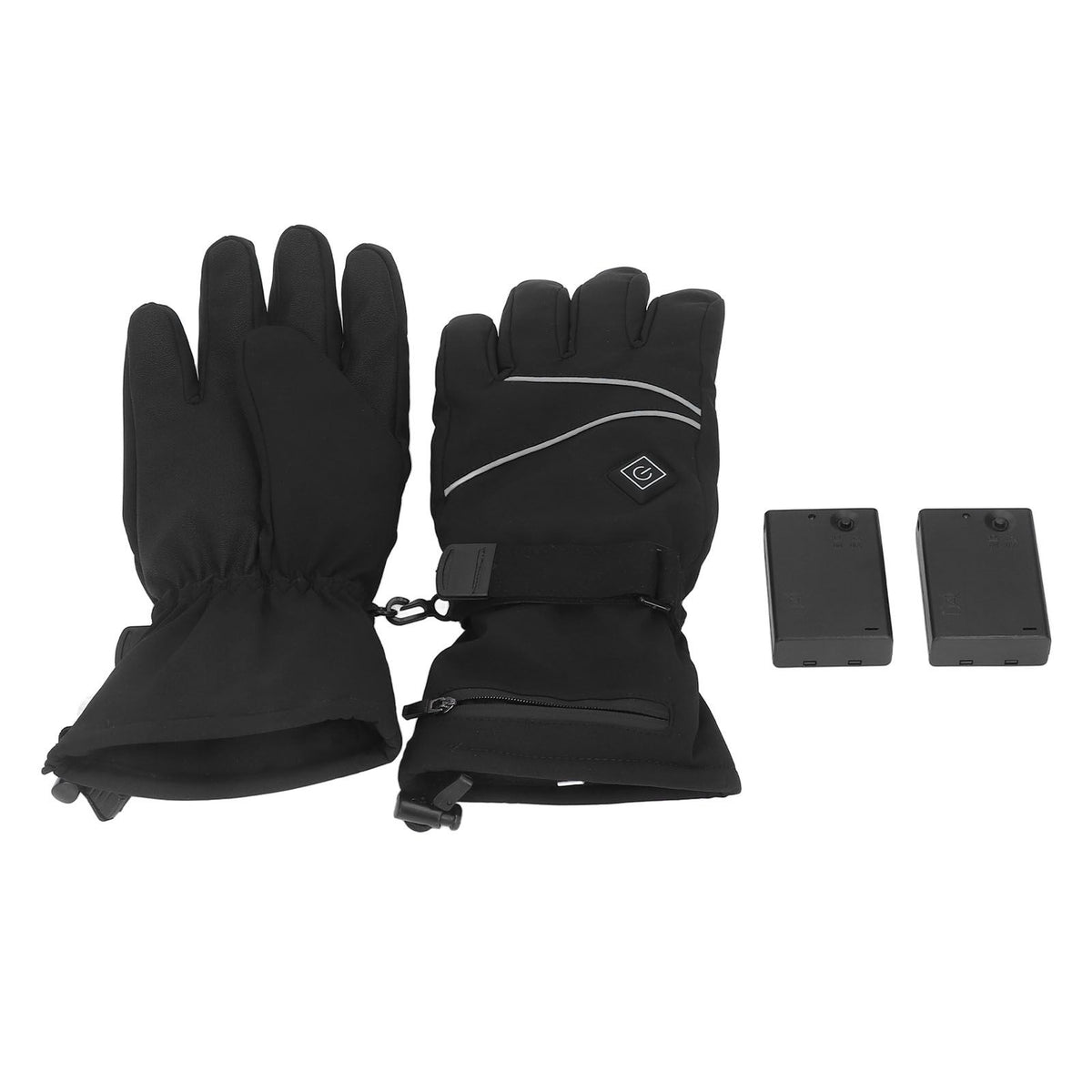 Heated Gloves Skiing Snowboarding Electric Battery Heated Gloves with 3 Heating Levels Skiing for Men Women M