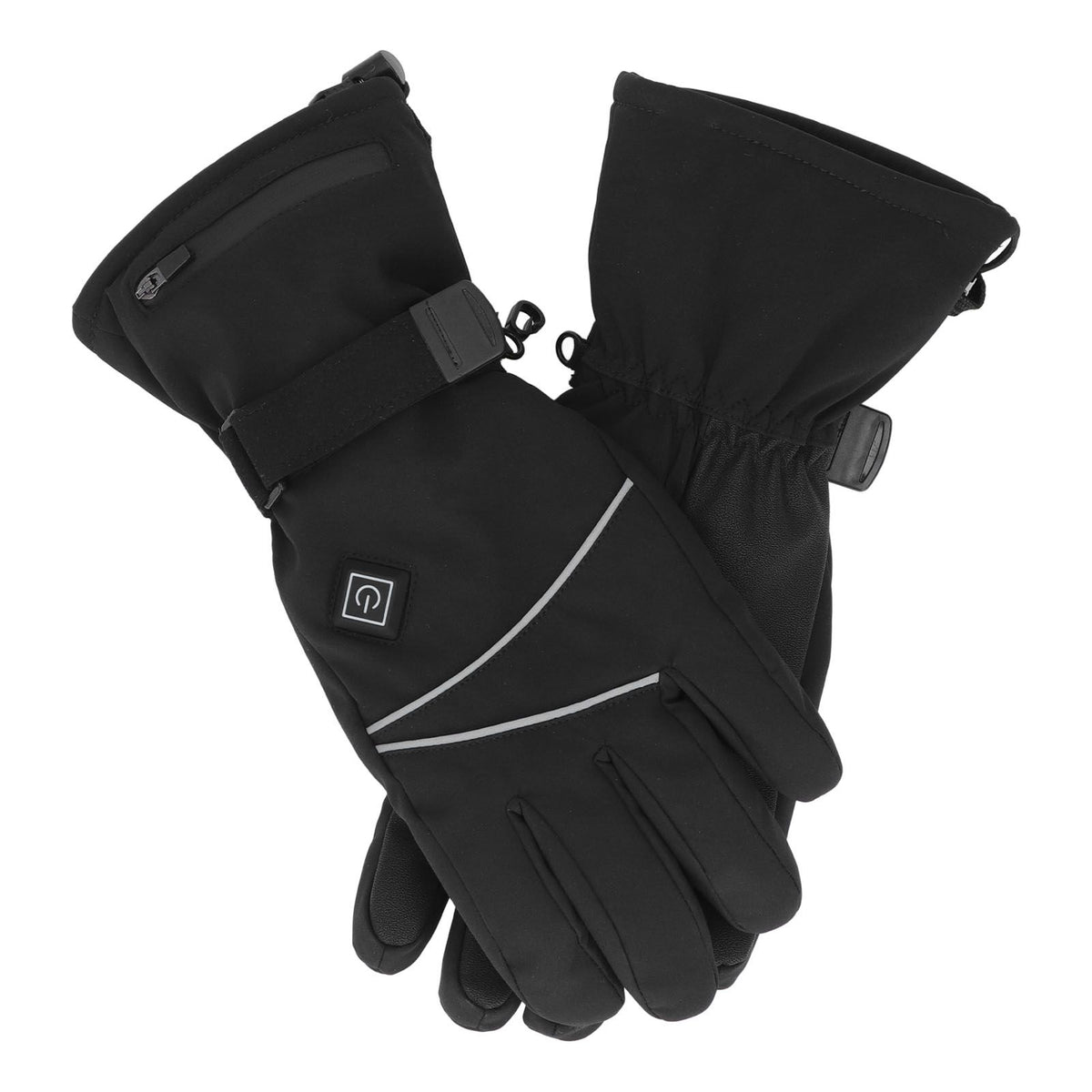 Heated Gloves Skiing Snowboarding Electric Battery Heated Gloves with 3 Heating Levels Skiing for Men Women M
