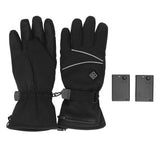 Heated Gloves Skiing Snowboarding Electric Battery Heated Gloves with 3 Heating Levels Skiing for Men Women L