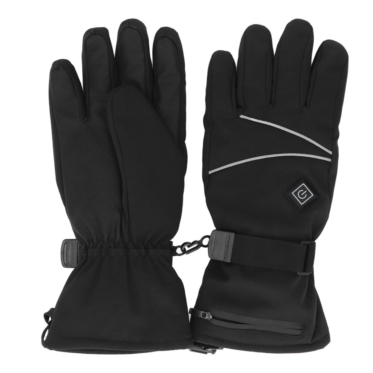 Heated Gloves Skiing Snowboarding Electric Battery Heated Gloves with 3 Heating Levels Skiing for Men Women L