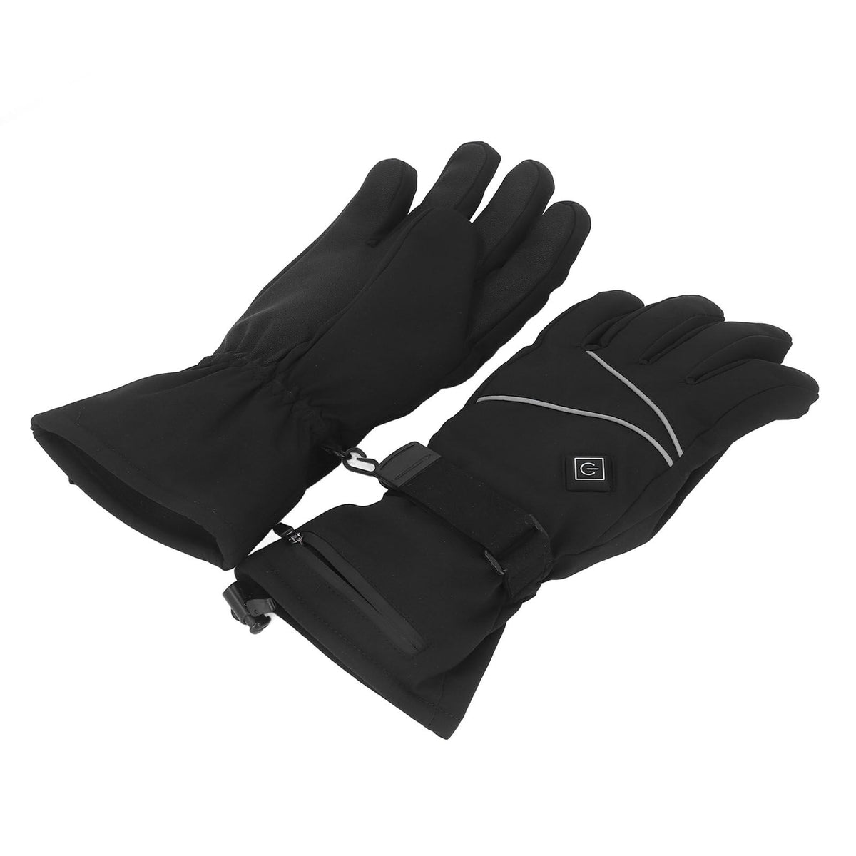 Heated Gloves Skiing Snowboarding Electric Battery Heated Gloves with 3 Heating Levels Skiing for Men Women L