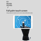 Electric Heating Gloves 3 Adjustable Temperature Lithium Battery Gloves for Outdoor Activities M
