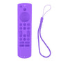 Remote Control Silicone Case Soft Safe Shockproof Waterproof Precise Cutout Fully Wrap Remote Cover for Amazon TV Purple