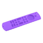 Remote Control Silicone Case Soft Safe Shockproof Waterproof Precise Cutout Fully Wrap Remote Cover for Amazon TV Purple